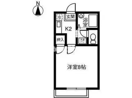 メゾンドフォーレ壱番館(1K/1階)の間取り写真