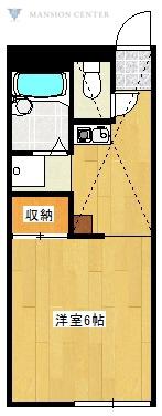 ルーチェI(ワンルーム/1階)の間取り写真