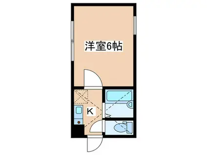 フォンターナ相模大野(ワンルーム/1階)の間取り写真