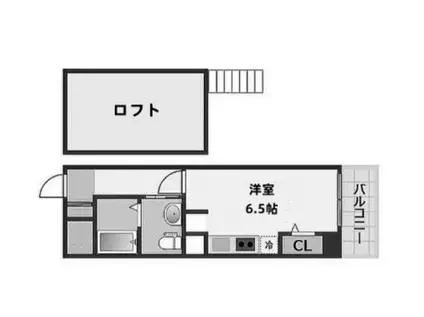 ラ・プレミア桜川(ワンルーム/3階)の間取り写真