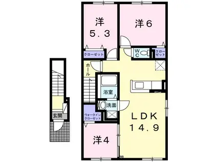 アリビオ27(3LDK/2階)の間取り写真