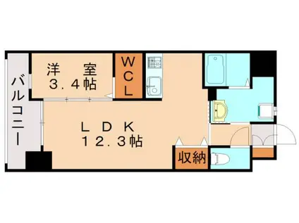 ダ・ヴィンチ(1LDK/5階)の間取り写真