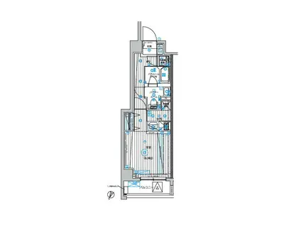 フュージョナル北赤羽DUE(1K/2階)の間取り写真