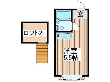 ピアフロント松戸NO1(ワンルーム/2階)の間取り写真