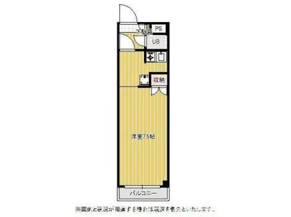 IS高師(1K/1階)の間取り写真