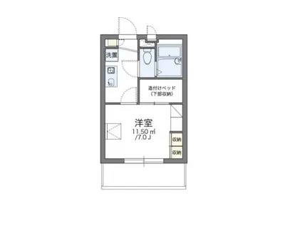 レオパレスロワジール(1K/3階)の間取り写真