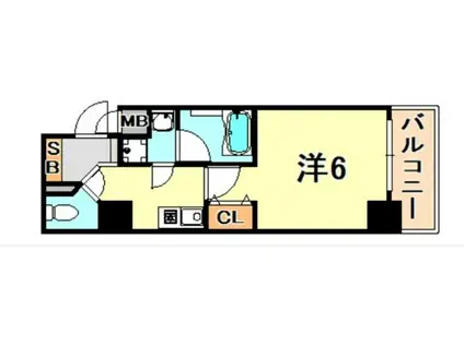 KAISEI神戸海岸通(1K/4階)の間取り写真