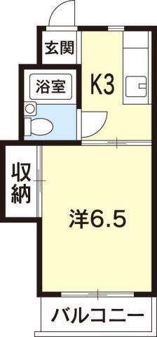 シャトレーITO(1K/1階)の間取り写真
