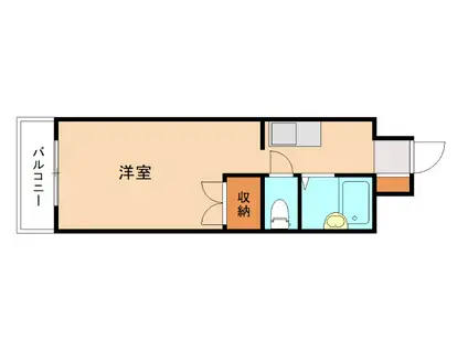 K-2西小倉ビル(ワンルーム/5階)の間取り写真