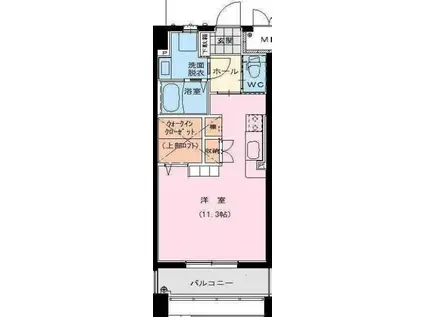 YS COURT Ⅲ(ワンルーム/5階)の間取り写真