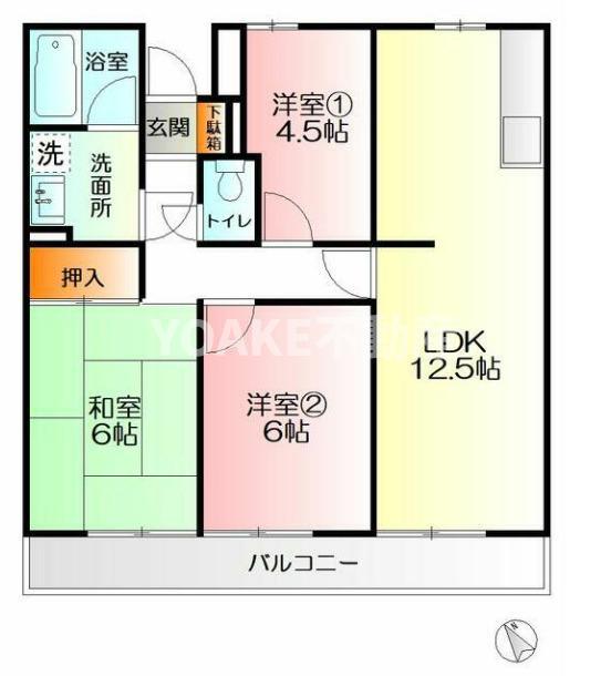 メゾン・カネト(3LDK/8階)の間取り写真