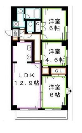 フェニックス高井戸(3LDK/2階)の間取り写真