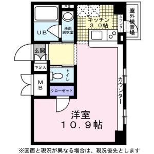 KDXレジデンス東桜I(ワンルーム/13階)の間取り写真