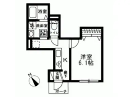 SYUUEI .I(1K/1階)の間取り写真