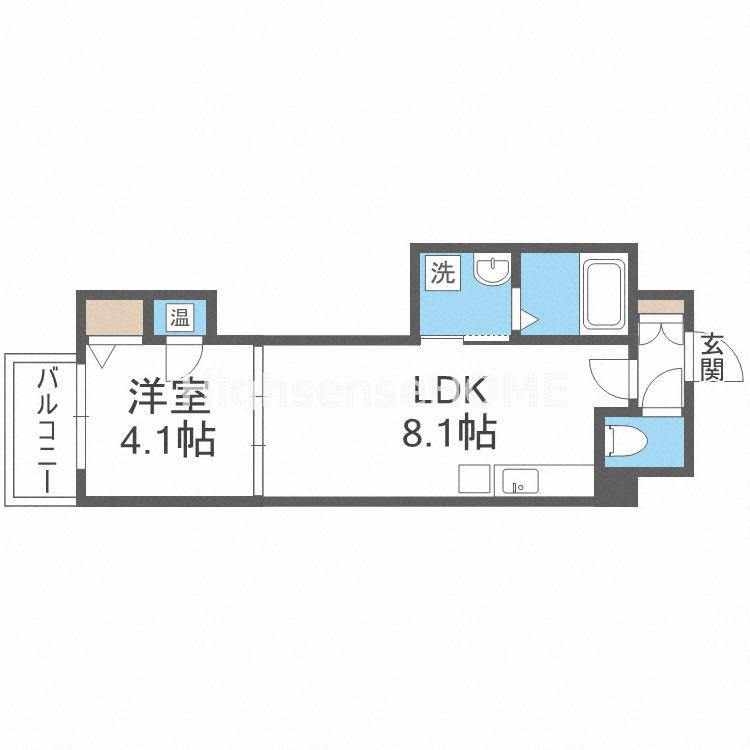 ネオシオン(1LDK/2階)の間取り写真