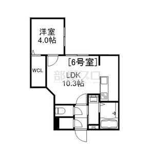 ALIVIS美園(1LDK/4階)の間取り写真