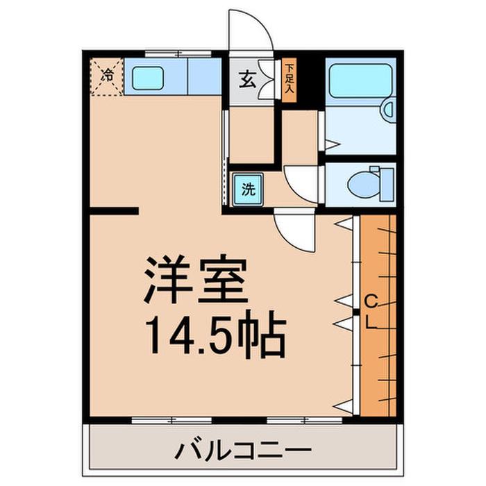 プレステージSAKURA(ワンルーム/2階)の間取り写真