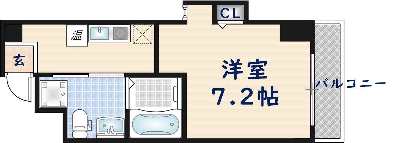 第7美和マンション(1K/5階)の間取り写真