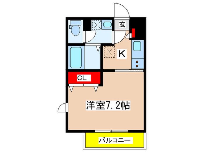 サンヴィレッジ28(1K/1階)の間取り写真