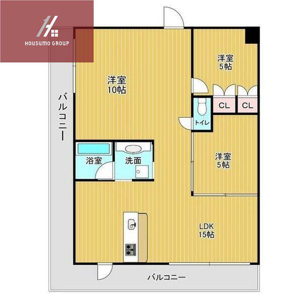 ルネセントエール(3LDK/8階)の間取り写真