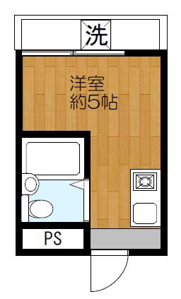 ドルメン大山(ワンルーム/4階)の間取り写真