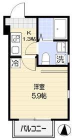 メゾンアンソレイエ(1K/2階)の間取り写真