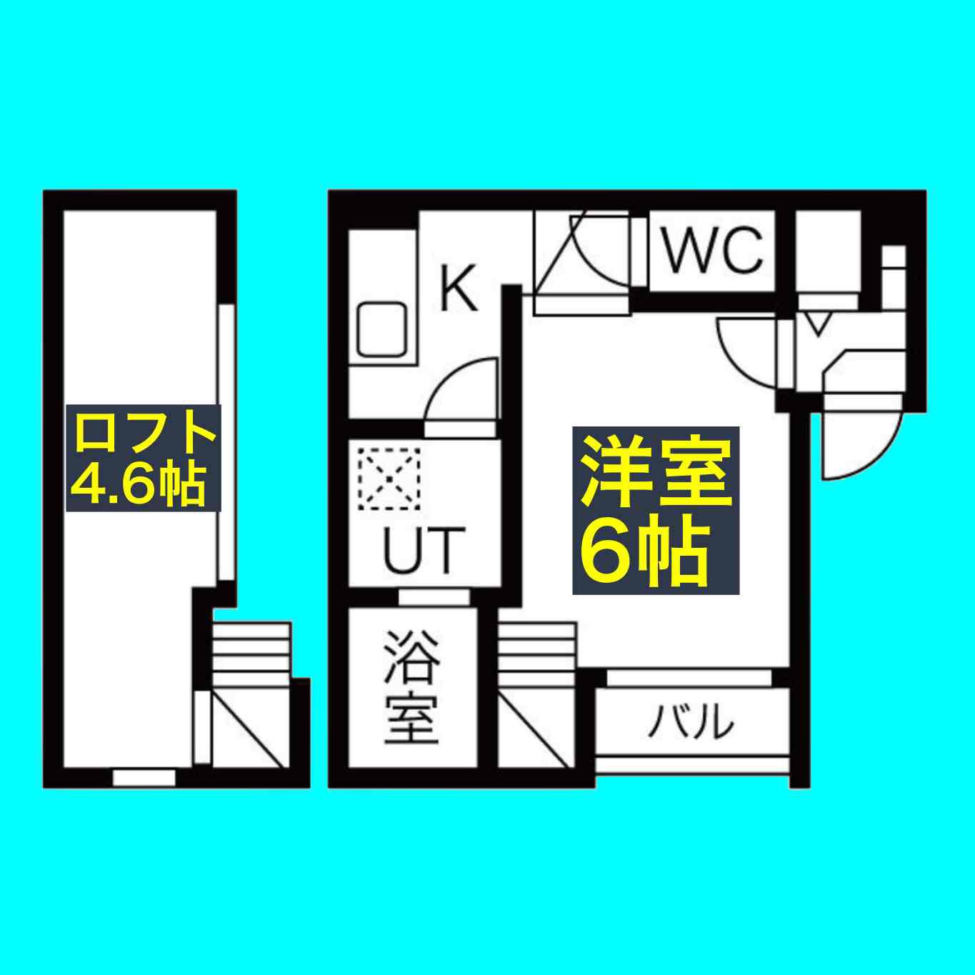 STAGE森下(1K/1階)の間取り写真