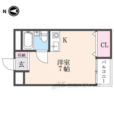 寿ビル(ワンルーム/3階)の間取り写真