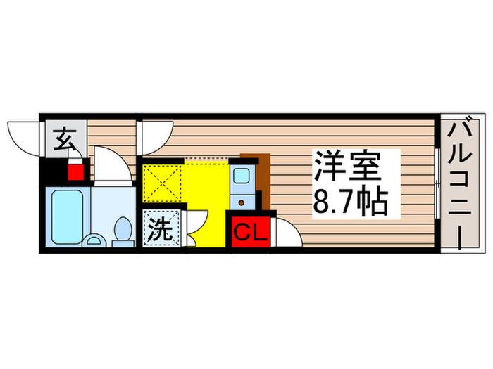 ローズマンションA31番館(ワンルーム/2階)の間取り写真