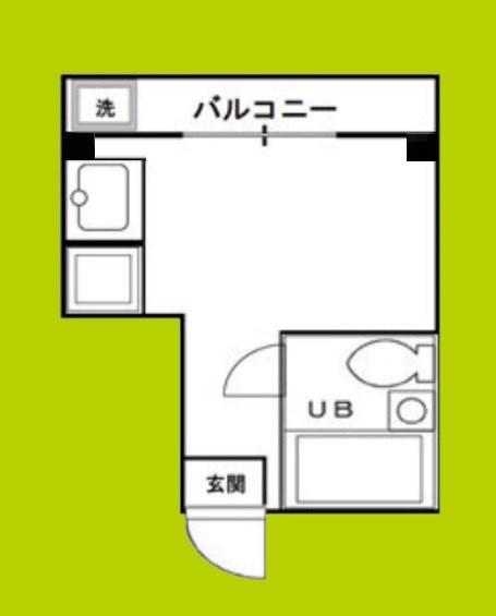 吉田マンション(ワンルーム/2階)の間取り写真