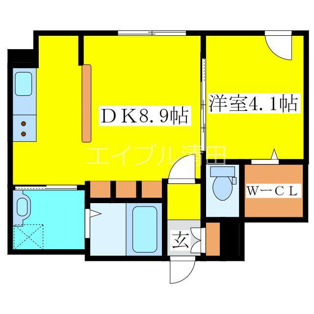 PREMIER-IST N.43(1DK/5階)の間取り写真