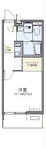 レオネクストジーシン(1K/1階)の間取り写真