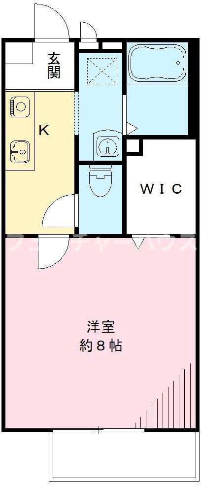 ビネオランス(1K/1階)の間取り写真