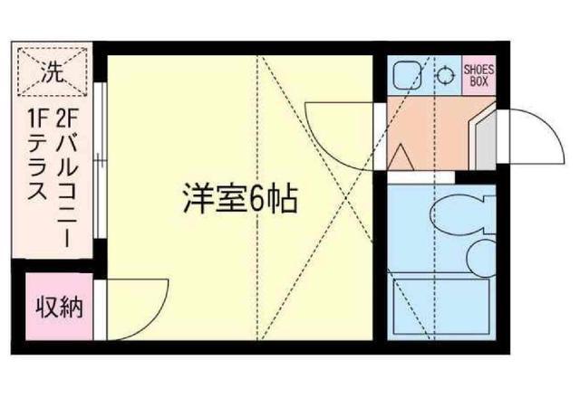 レオパレス21鶴見第8(1K/2階)の間取り写真