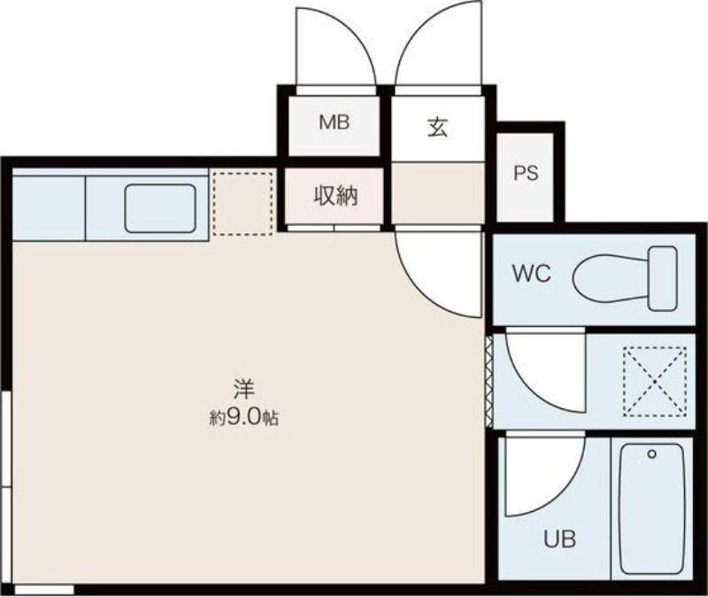 ローヤルハイツN432(ワンルーム/2階)の間取り写真