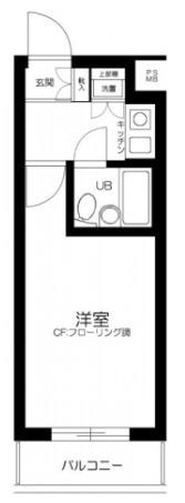 日神パレス永福町(ワンルーム/3階)の間取り写真