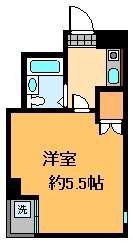 オークラレジデンス本八幡(1K/1階)の間取り写真