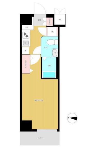 CYNTHIAFOUR-DSANGENJAYA(1K/4階)の間取り写真