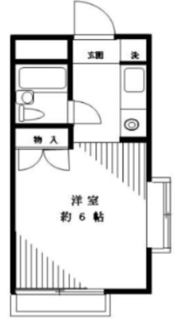 メゾンフォーレ(1K/2階)の間取り写真