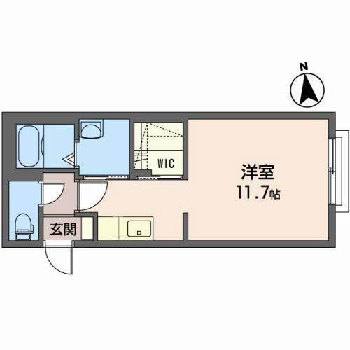 シャーメゾン中野(ワンルーム/2階)の間取り写真