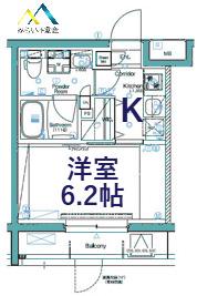 SYNEX HIGASHI-KANAGAWA(1K/1階)の間取り写真