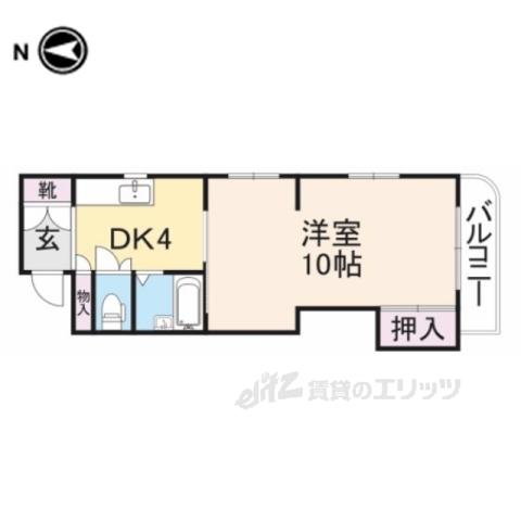 シャトーMIYUKI(1DK/3階)の間取り写真