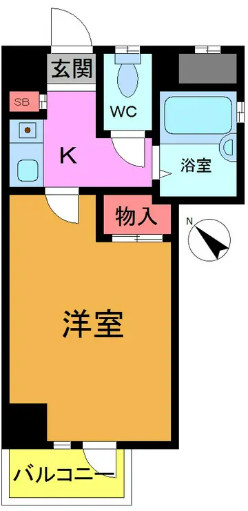 グリーンターフ南行徳 4階階 間取り