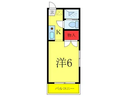 柴崎ハイム(1K/1階)の間取り写真