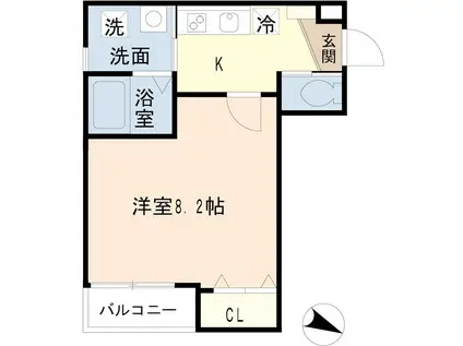 ヒューマンパレス北戸田(1K/1階)の間取り写真