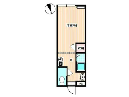 トリヴァンJUN(1K/3階)の間取り写真