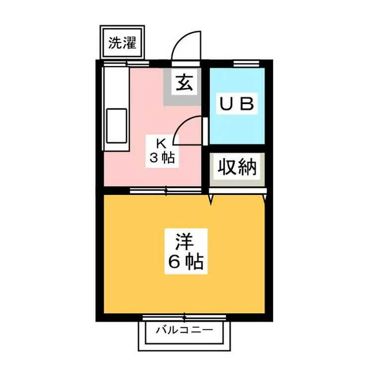 はるちかハイツ 2階階 間取り