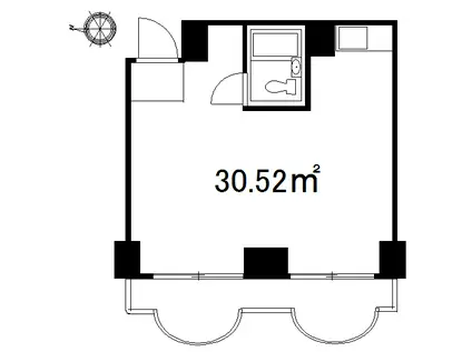 ニュー大崎マンション(ワンルーム/3階)の間取り写真