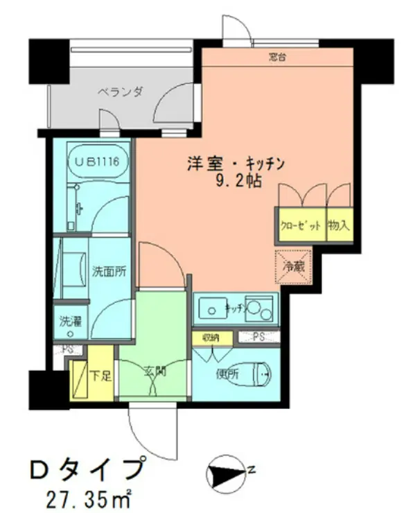 ラフィネジュ学芸大学 5階階 間取り