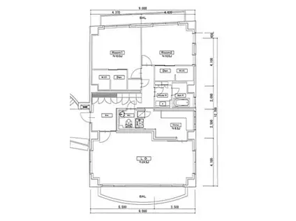 ジュノ羽根木公園(2LDK/2階)の間取り写真